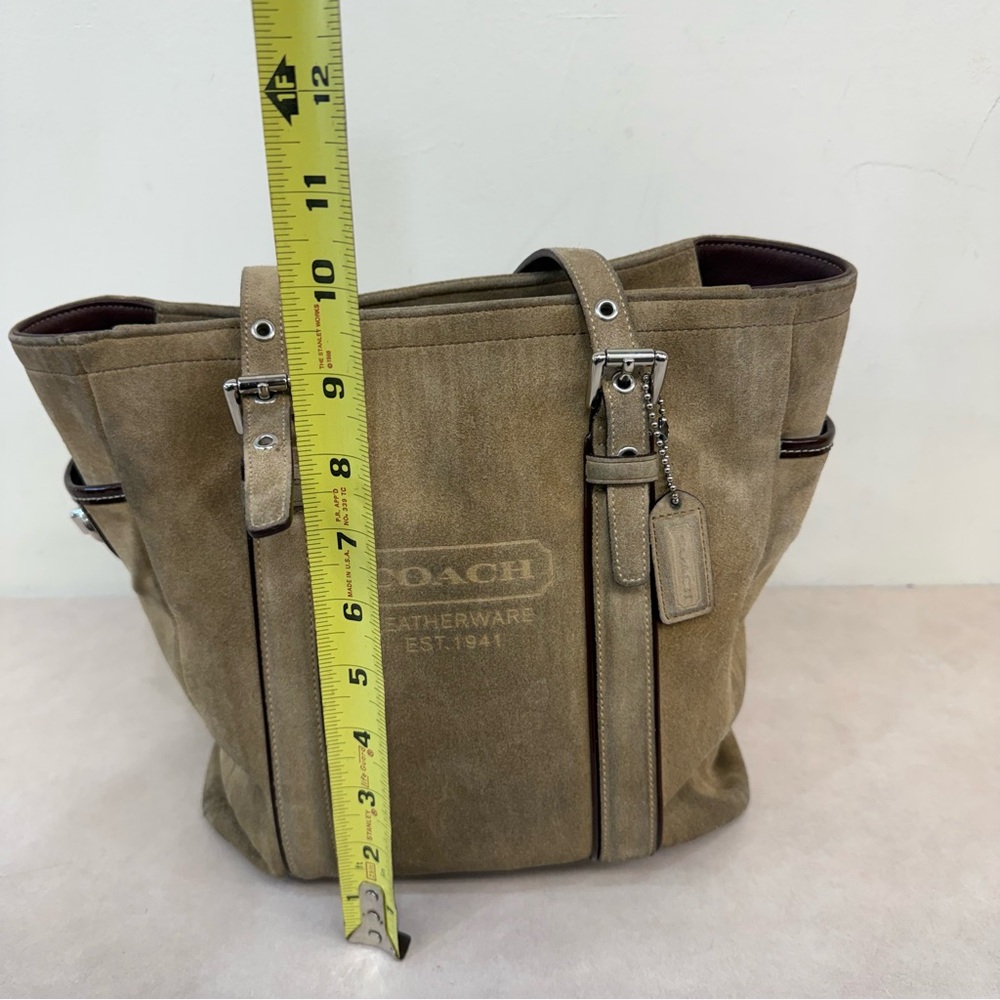 Coach Hampton Suede Tote Bag - Picture 11 of 11